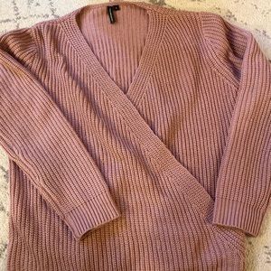 Crossbody mauve sweater